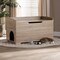 Baxton Studio Mariam ModernOak Finished Wood Cat Litter Box Cover House 194-11763-ZORO - alternate 1